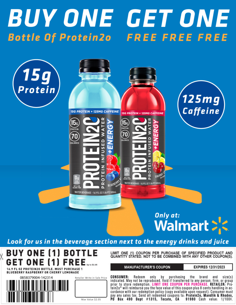 Walmart Print At Home Coupon Protein2o